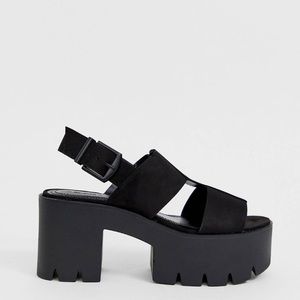 Bershka multi strap chunky sandals